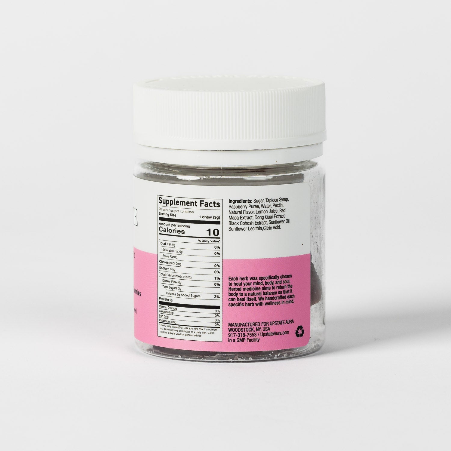 Ladies' Raspberry Day Time Gummies Supplement Facts