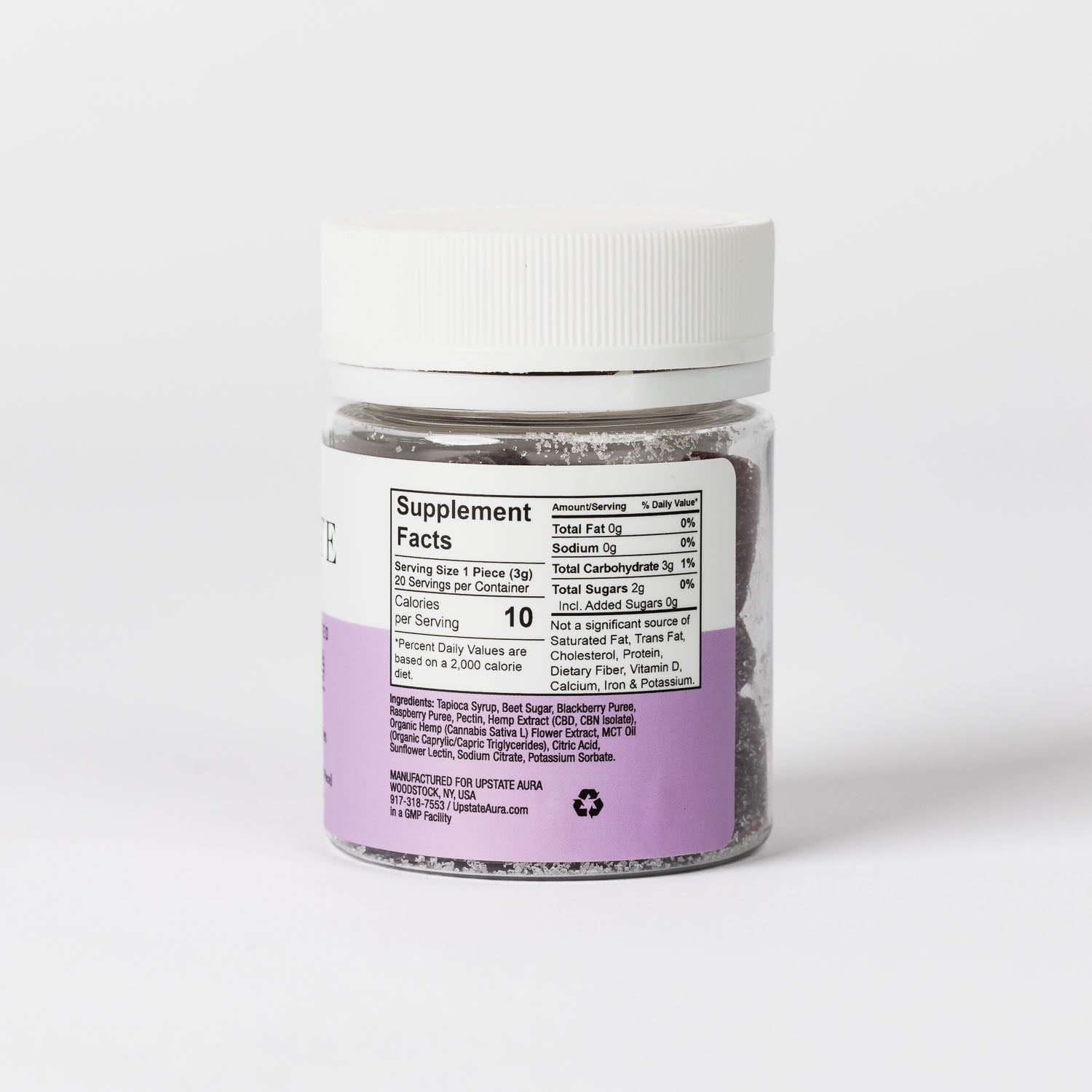 Very Berry Night Full Spectrum Gummies Supplement Facts and Ingredients