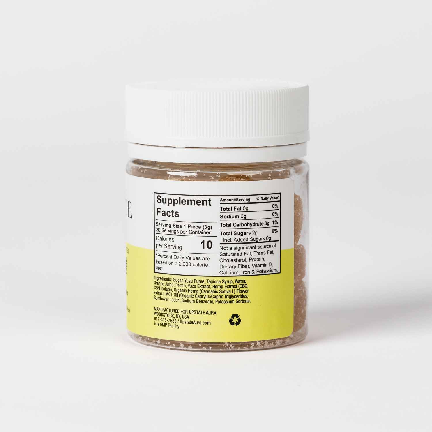 Yuzu Calm Full Spectrum Gummies Suggested Use and Other Information