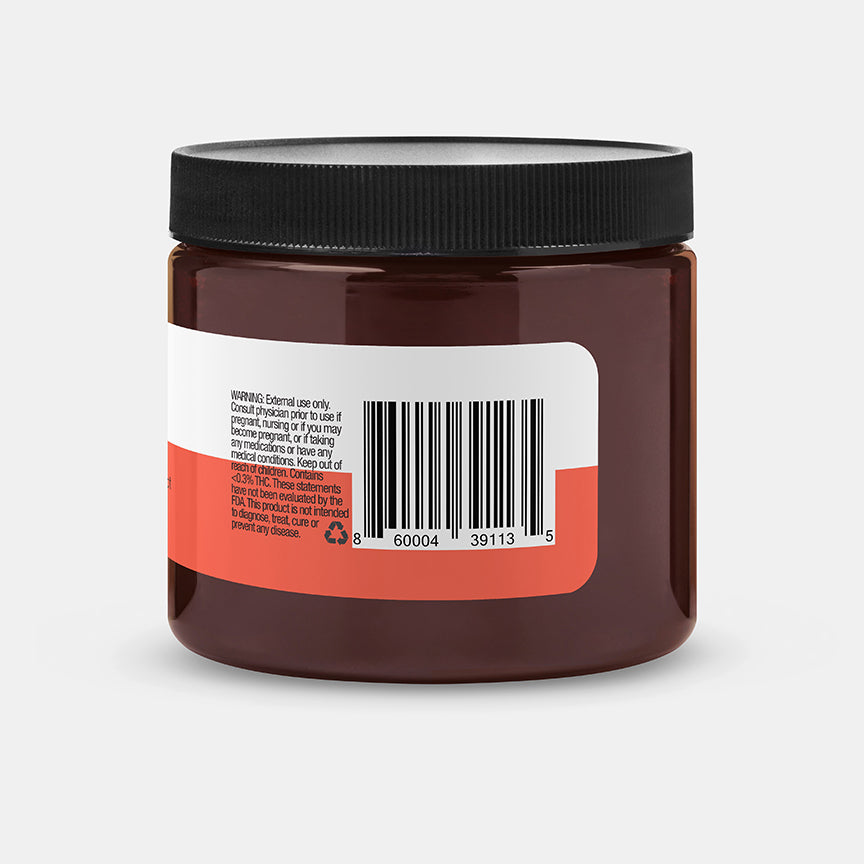 Warning label for Organic Full Spectrum Extra Strength Cream 2,000mg